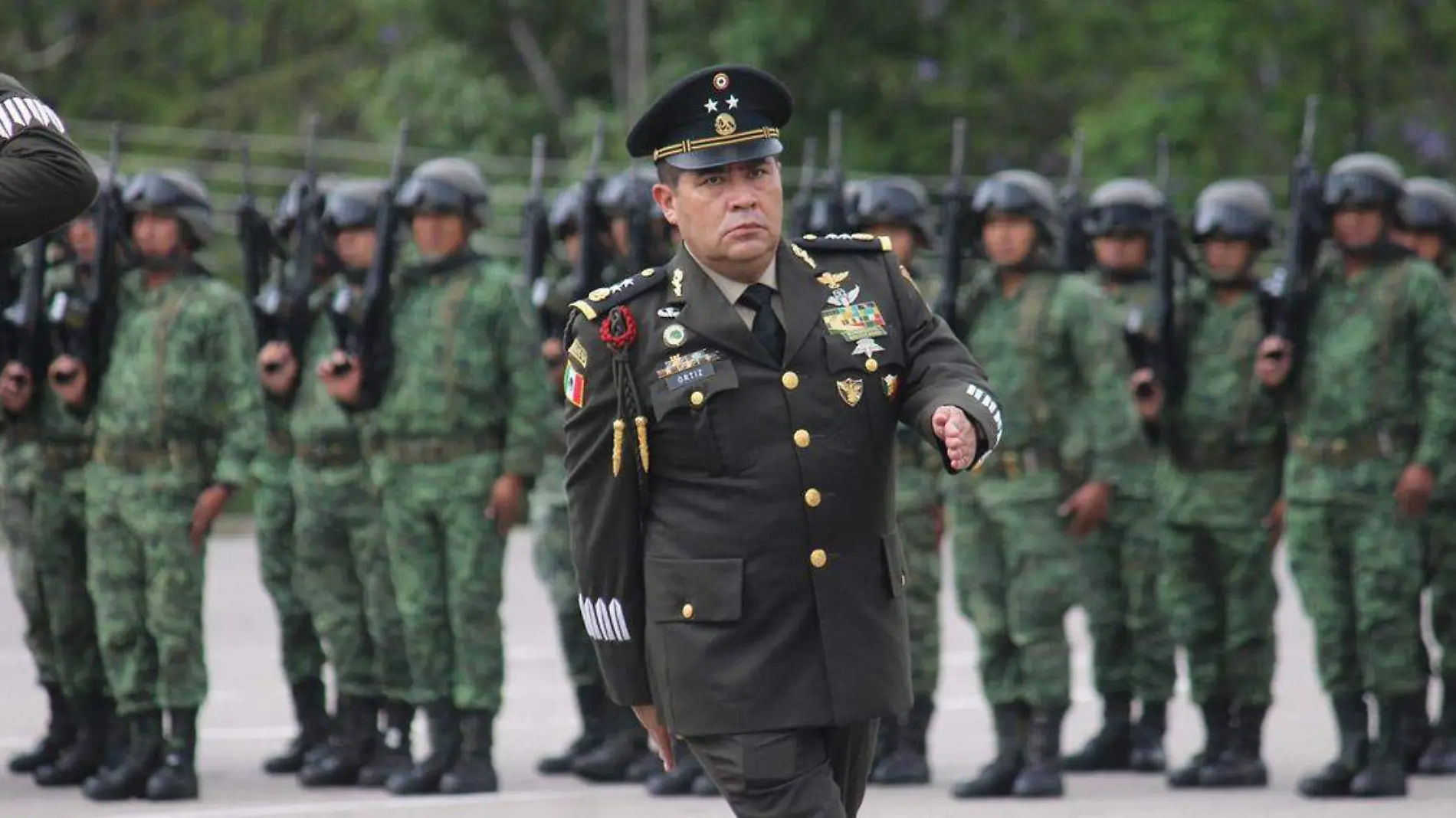 General de Brigada de Estado Mayor, Héctor Ortíz Caletty, comandante de la  XXV zona militar